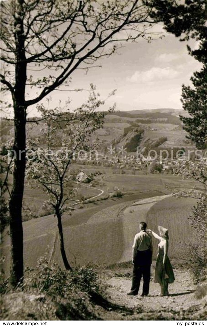 42810977 Elzach Panorama Wanderer  Elzach - Elzach