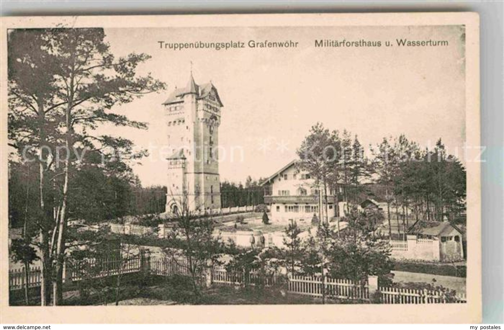 42811214 Grafenwoehr Truppenuebungsplatz Militaerforsthaus Wasserturm Grafenwoeh - Grafenwoehr