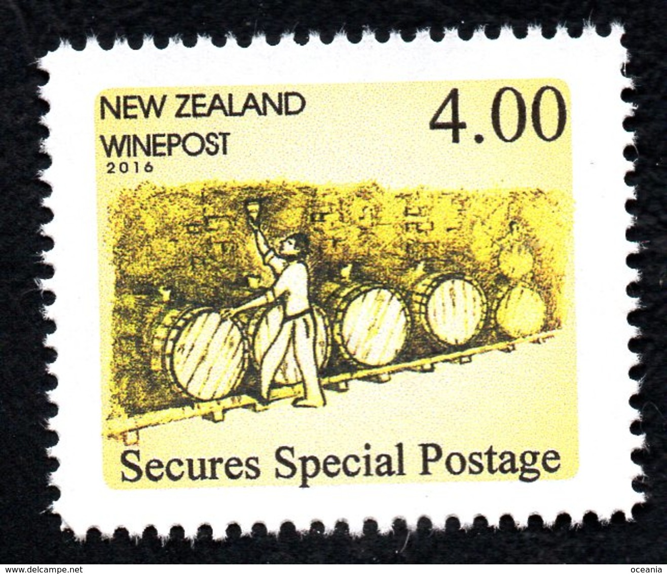 New Zealand Wine Post- Secures Special Postage - Other & Unclassified