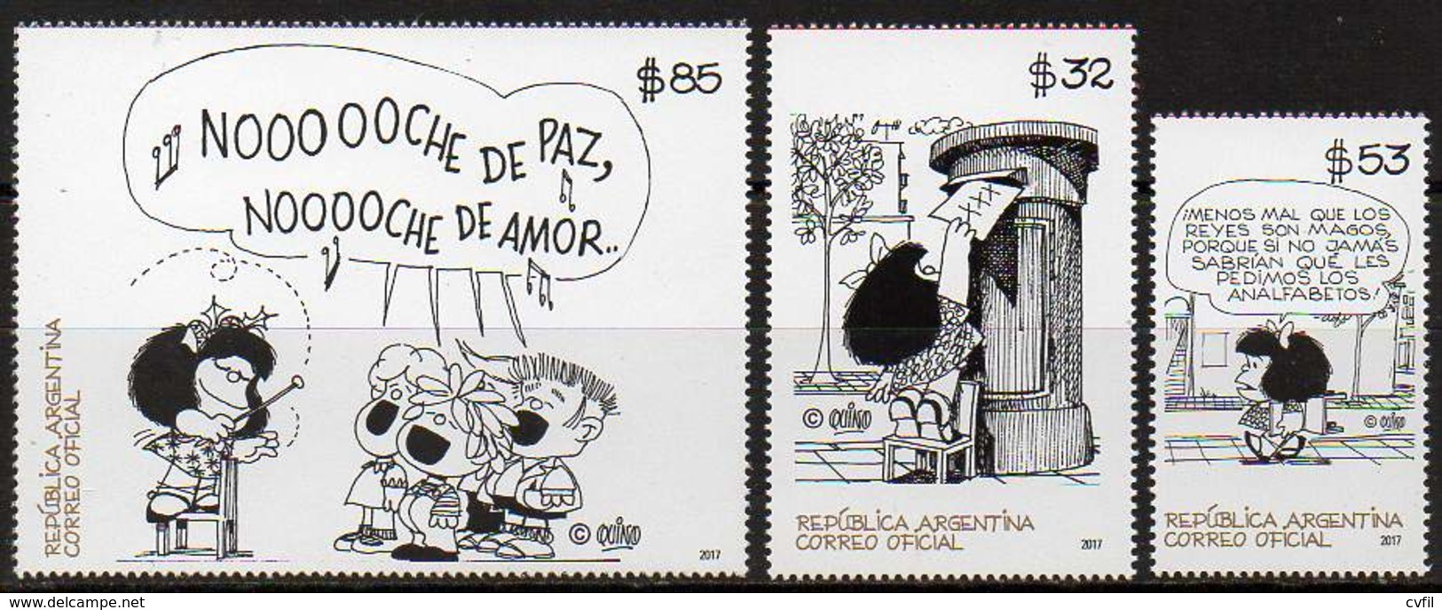 ARGENTINA 2017. Booklet With 2 Souvenir Sheets Xmas + Mafalda Comics. Mint NH - Markenheftchen