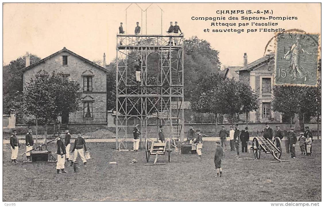 77 . N° 46063 . Champs . Compagnie Des Sapeurs Pompiers - Altri & Non Classificati