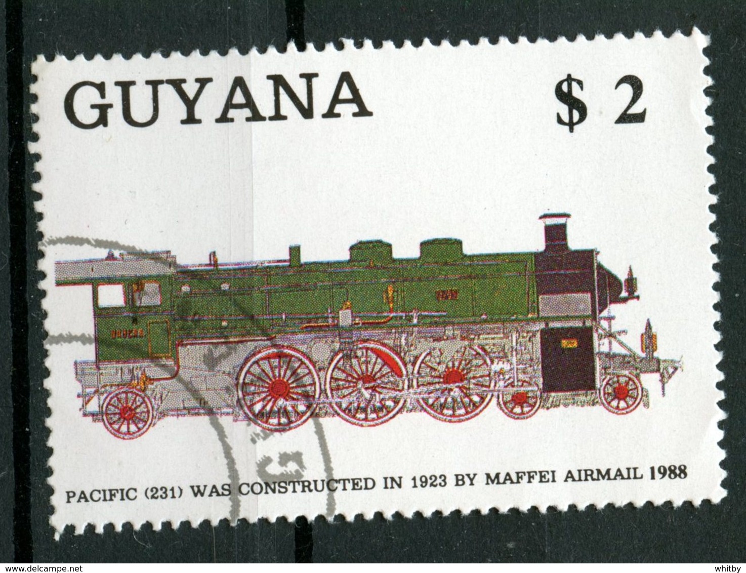 Guyana 1989 $2.00  Locomotive Issue  #2006d - Guyana (1966-...)