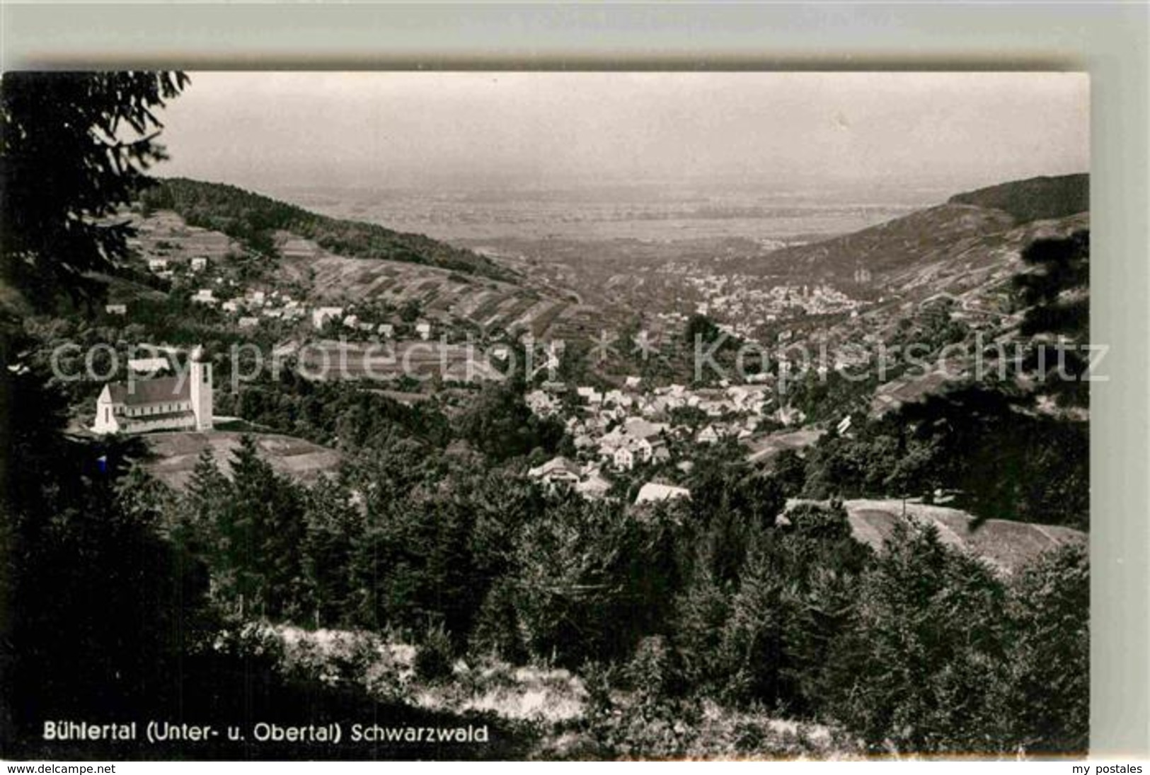 42853948 Buehlertal Panorama Mit Kirche Buehlertal - Buehlertal