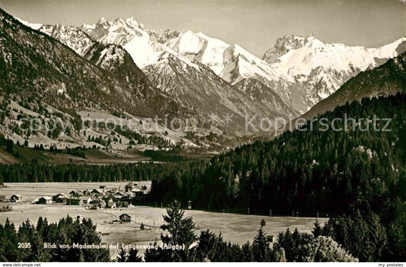 72854884 Maderhalm Blick Auf Langenwang Allgaeuer Alpen Fischen I.Allgaeu - Fischen