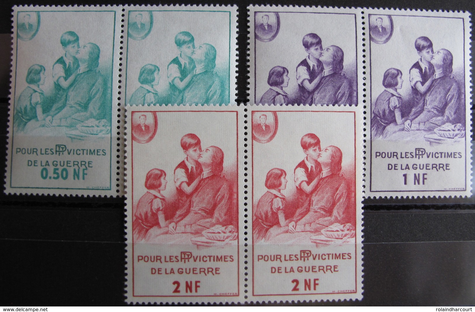 LOT FD/1887 - 1961 - BIENFAISANCE DES PTT - POUR LES PTT VICTIMES DE LA GUERRE - N°78 à 80 NEUFS** - Cote : 50,00 € - Autres & Non Classés