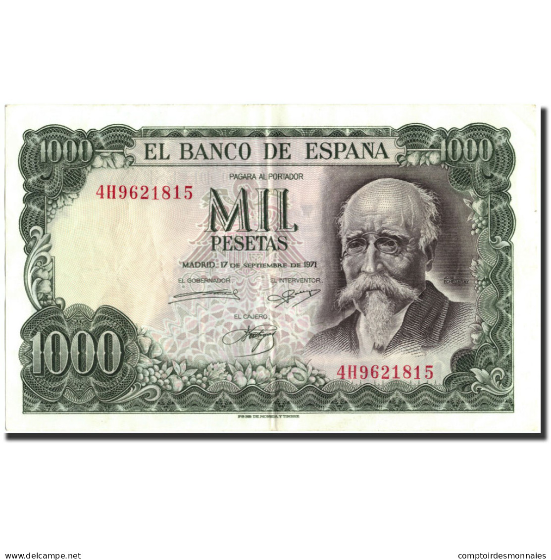 Billet, Espagne, 1000 Pesetas, 1971, 1971-09-17, KM:154, TTB+ - 1000 Pesetas