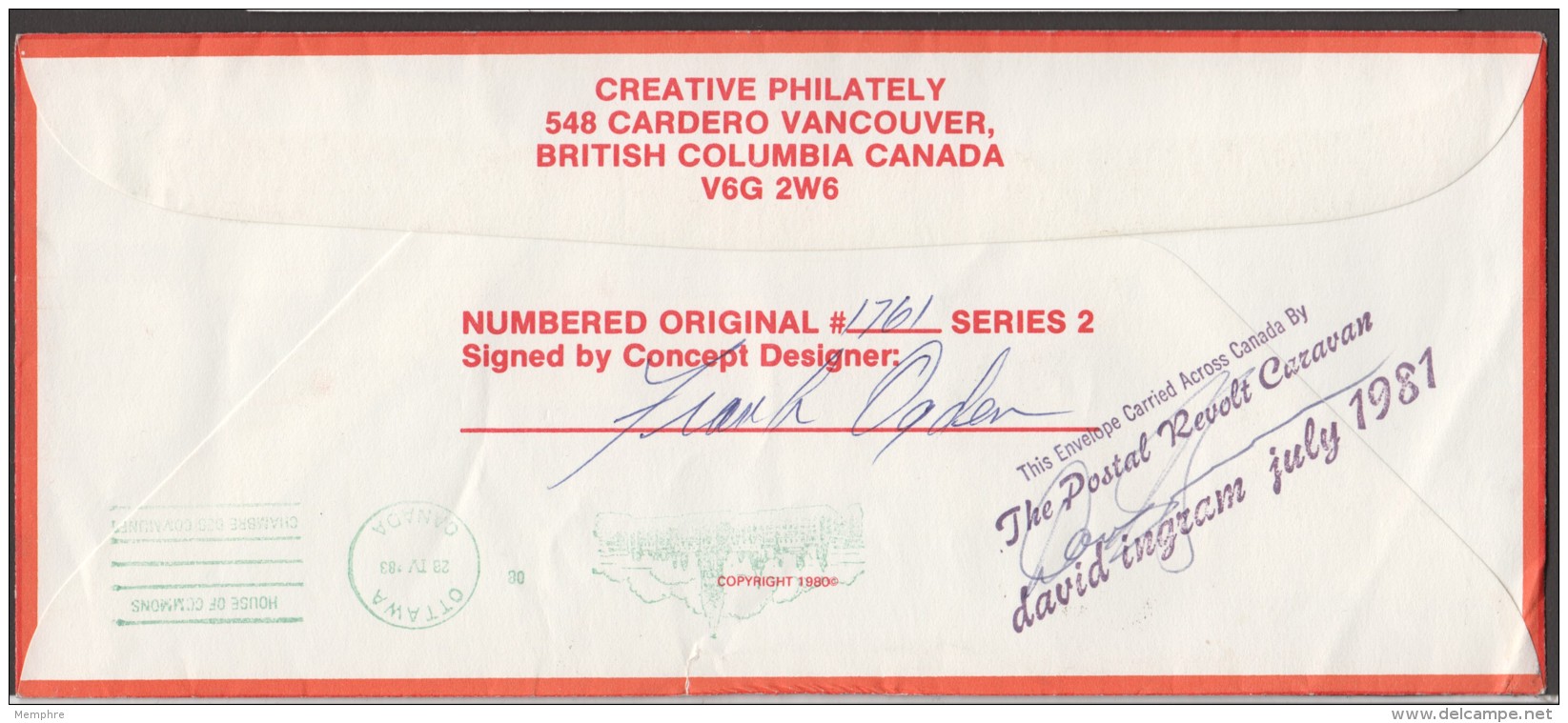 1981  Postal Inflation Cover Showing First Class Mail Rate Increases - Lettres & Documents