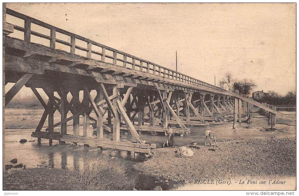 GERS  32  RISCLE   PONT SUR L'ADOUR - Riscle