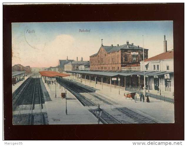 Fürth Bahnhof édit. Reinicke &amp; Rubin N° 37394 Gare Chemin De Fer Train - Fuerth