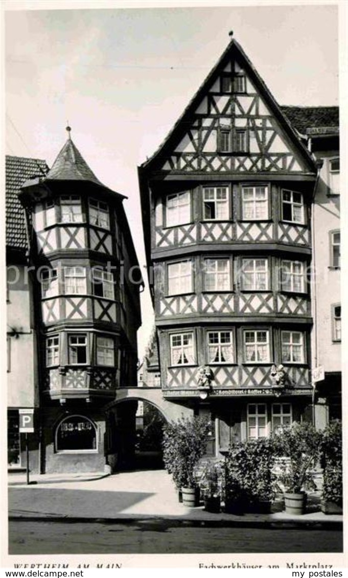 72808885 Wertheim Main Fachwerkhaeuser Am Marktplatz Wertheim - Wertheim