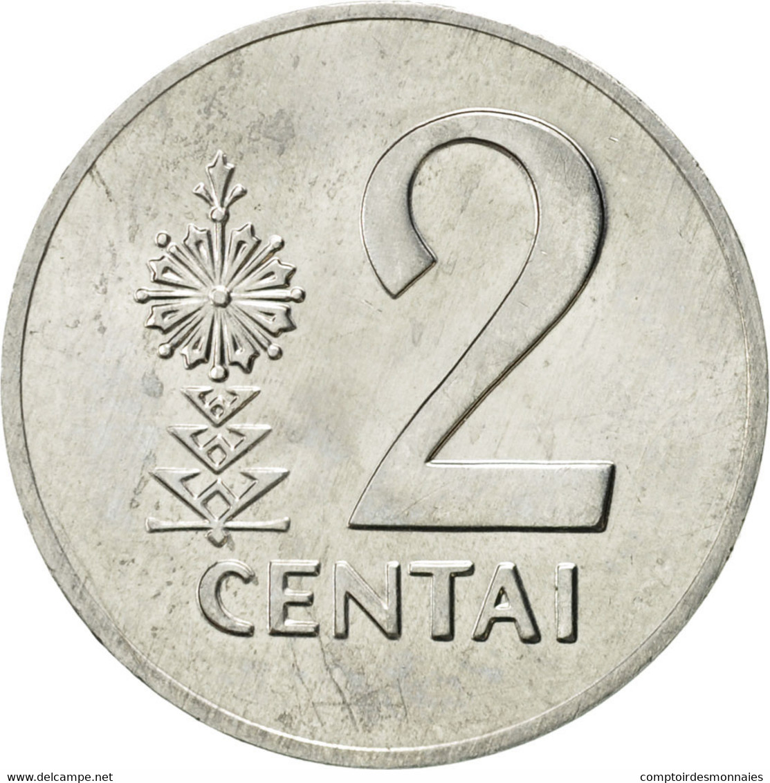 Monnaie, Lithuania, 2 Centai, 1991, SUP, Aluminium, KM:86 - Lituanie