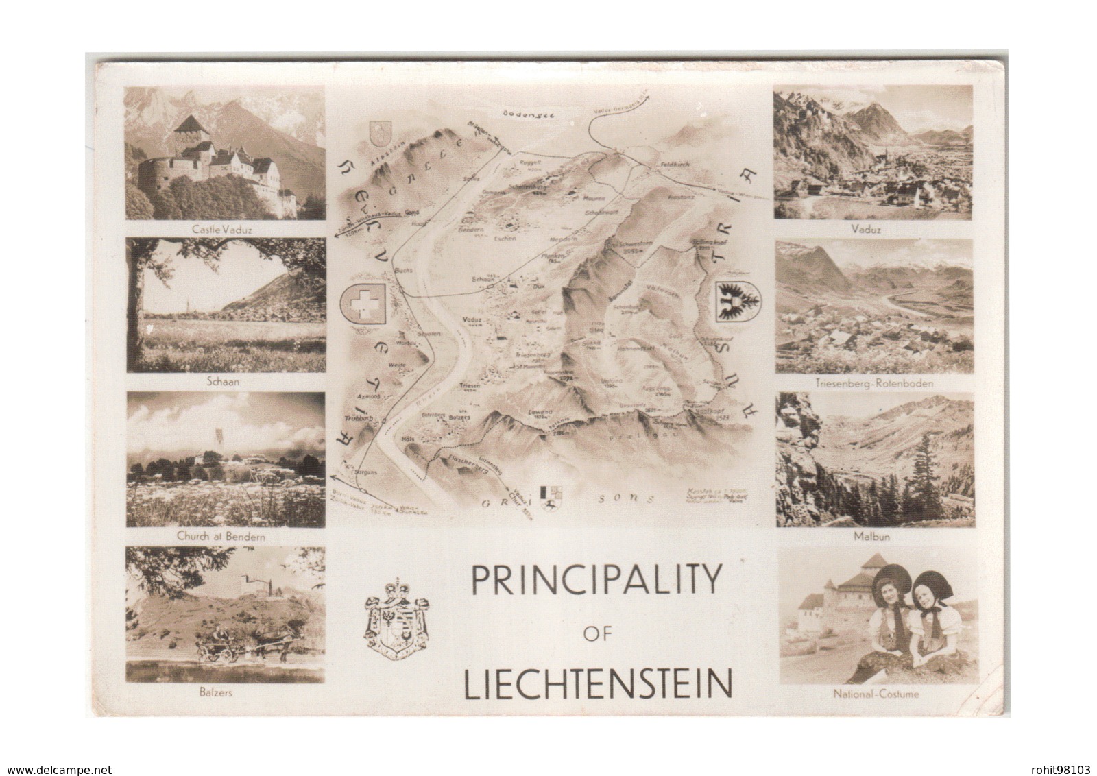 Real Photo Postcard - Views From The Microstate Of Lietchenstein,  Lot # ETS 1490 - Liechtenstein