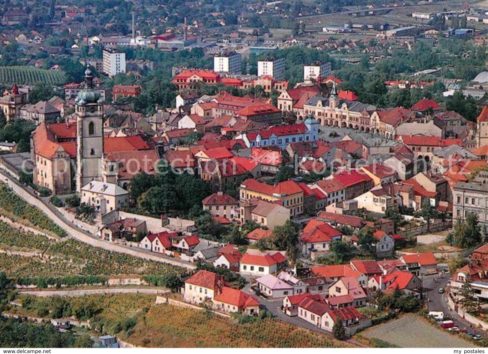 12853216 Melnik Tschechien Letecky Pohled Na Mesto Melnik - Guenzburg