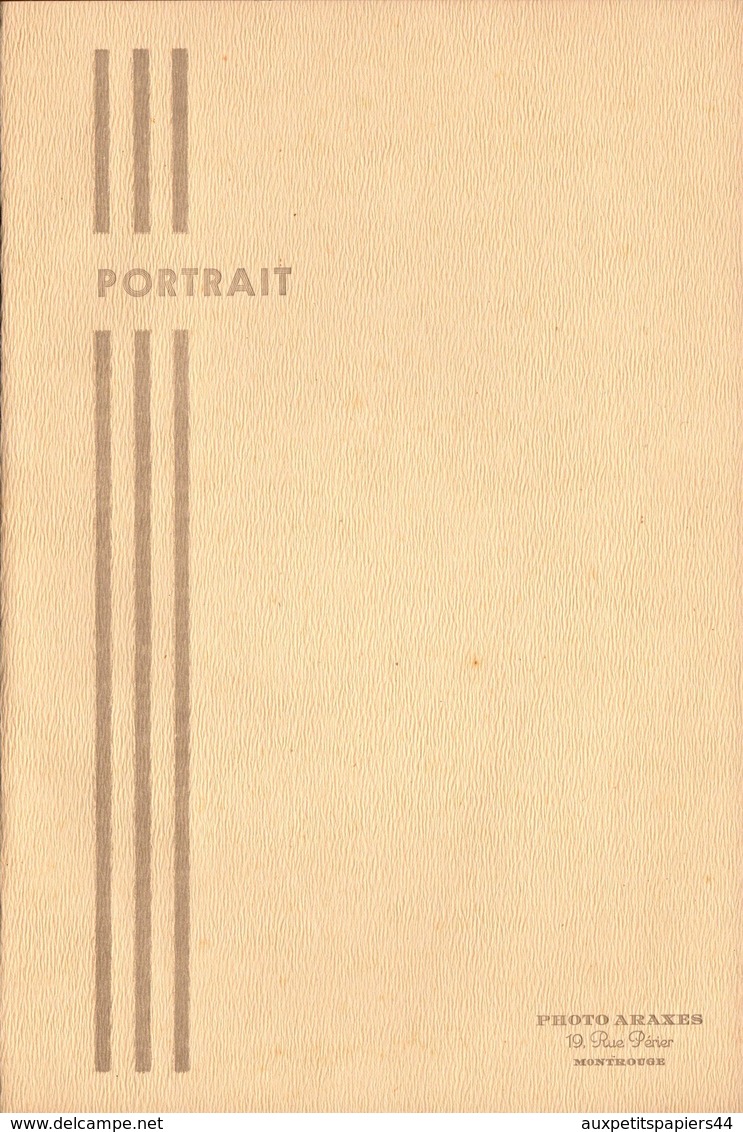 Pochette Photo Originale Cartonné, Mariage & Couple De Mariés Guy Sire & Gilberte Bréchon De Montrouge En 1938 - Araxes - Personnes Identifiées
