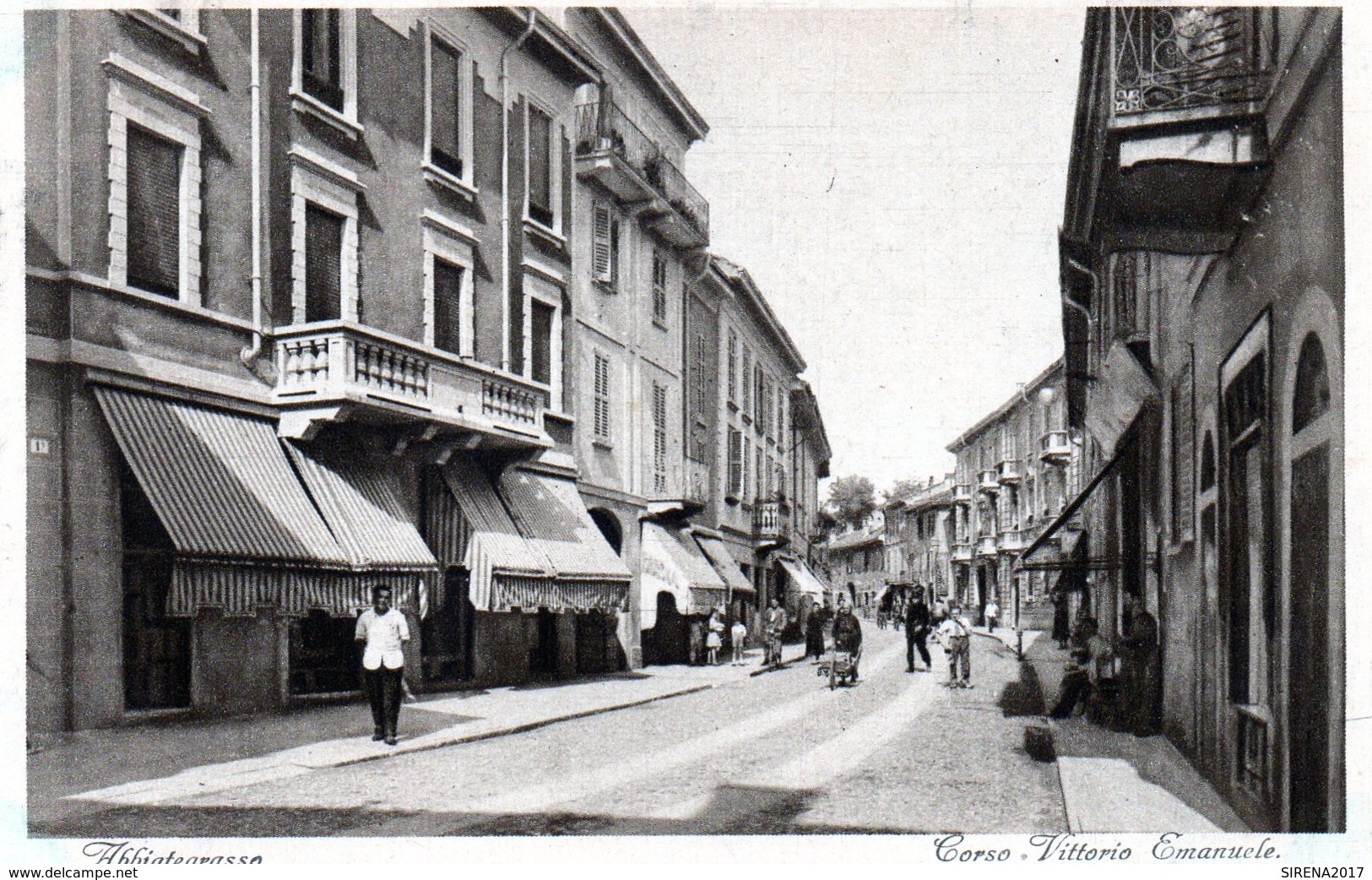 ABBIATEGRASSO - CORSO VITTORIO EMANUELE - MILANO - NON VIAGGIATA - Milano