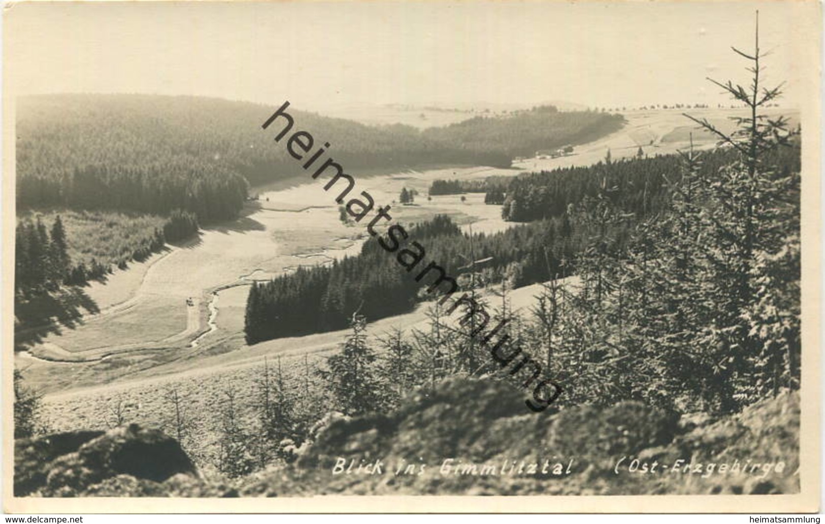 Frauenstein - Blick Ins Gimmlitztal - Foto-AK - Verlag Photohaus B. Gössel Frauenstein - Frauenstein (Erzgeb.)