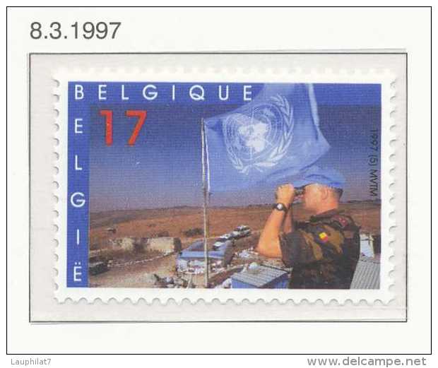 [153775] **/Mnh-[2692] Belgique 1997, Casques Bleus, Militaires Sous L'égide De L'ONU-UNO, SNC - Militaria