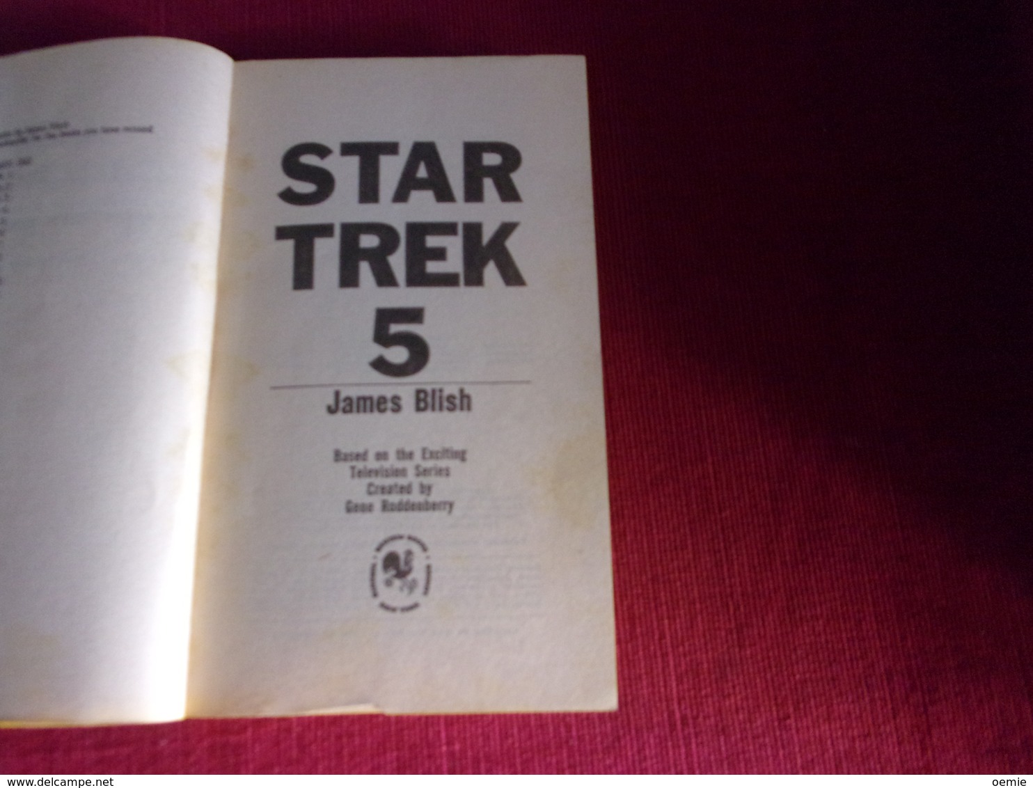 STAR TREK  5   °°°° JAMES BLISH - Ciencia Ficción