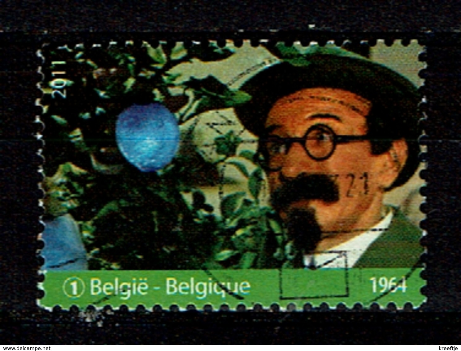 België / Belgique / Belgium / Belgien   Tintin / Kuifje En De Blauwe Sinaasappels 1964 Uit Vel 2011 (OBP 4170 - Gebruikt