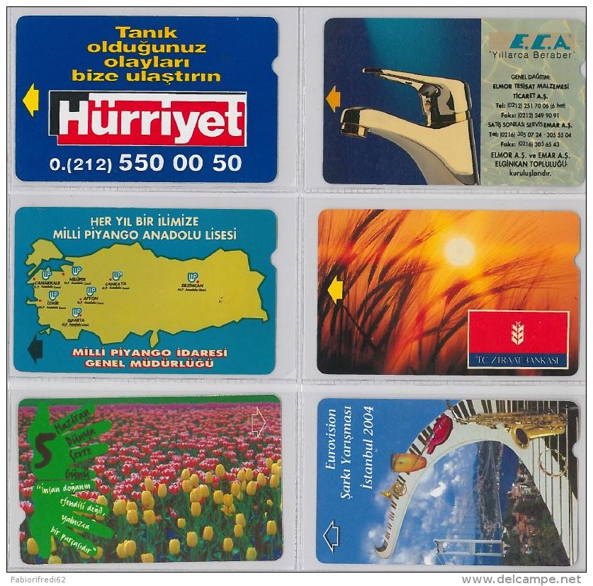 LOT 6 PHONE CARD- TURCHIA (E24.27.1 - Turchia