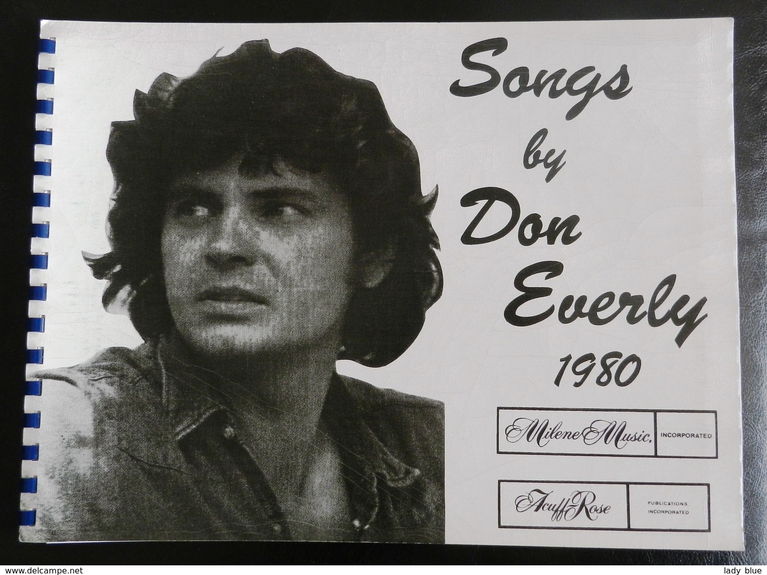 Songs By DON EVERLY SONGBOOK 1980 Milene Music Acuff Rose Sheet Music - Autres & Non Classés