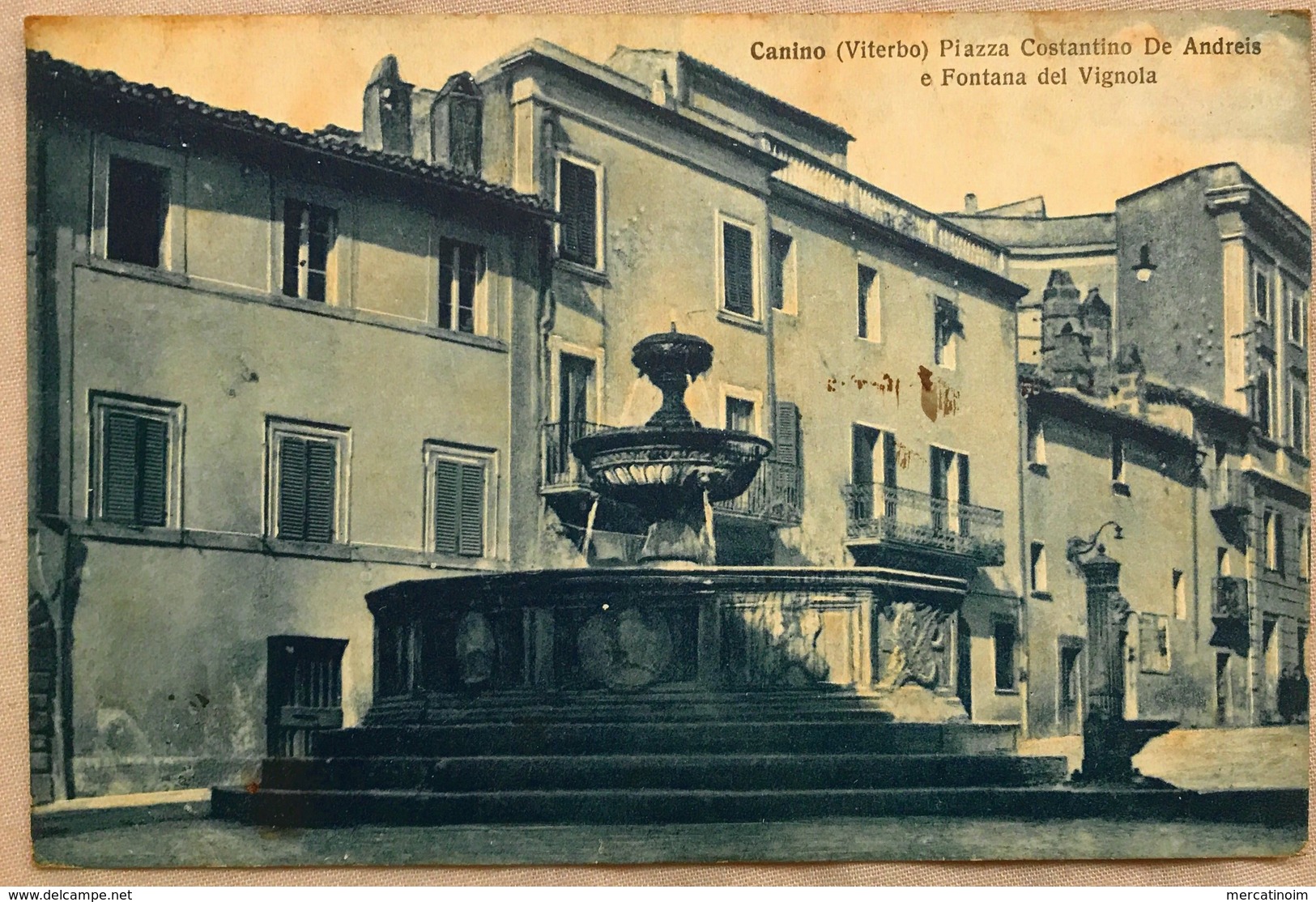 Canino (Viterbo) Piazza Costantino De Andreis E Fontana Dei Vignola - Viterbo