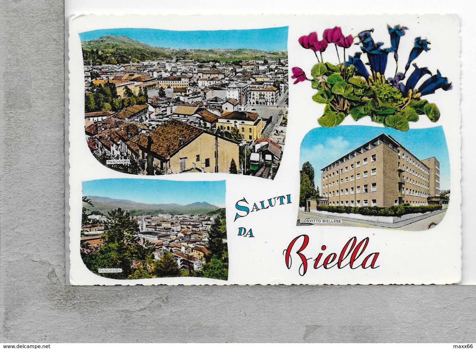 CARTOLINA VG ITALIA - Saluti Da BIELLA (BI) - Vedutine - Multivue - 10 X 15 - ANN. 1970 - Saluti Da.../ Gruss Aus...