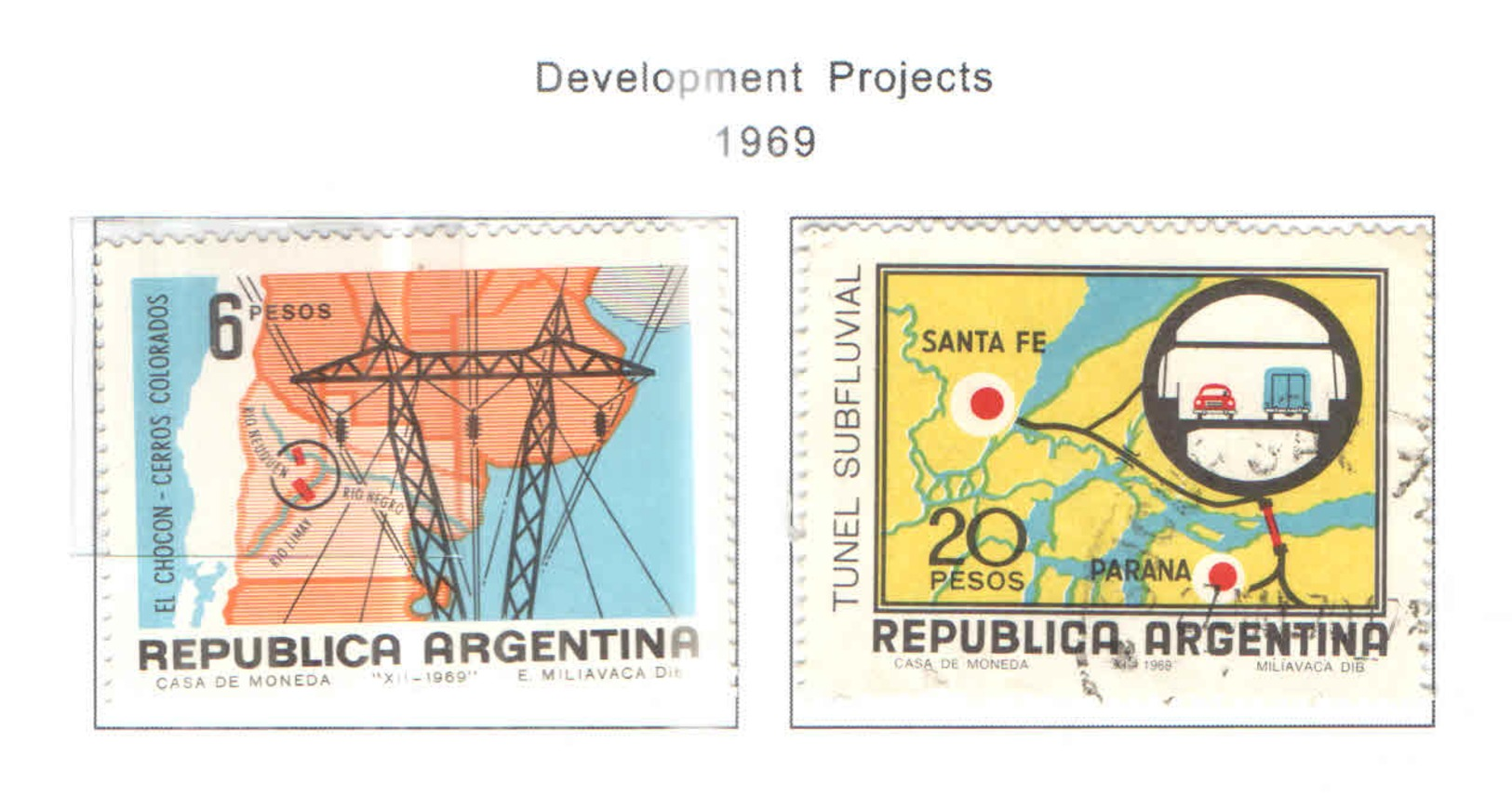 Argentina PO 1969 Progetti Sviluppo   Scott. 914+915+ See Scan On Scott.Page - Nuovi