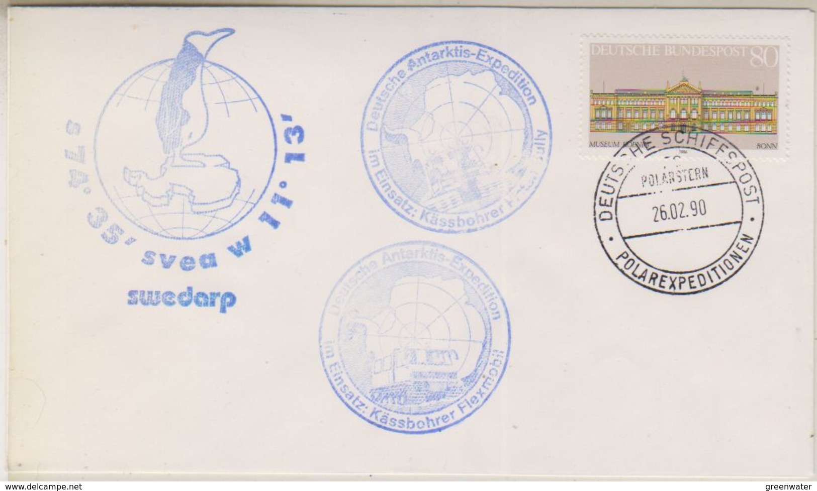 Germany 1990 Swedarp Ca Polarstern Cover (38489) - Polareshiffe & Eisbrecher