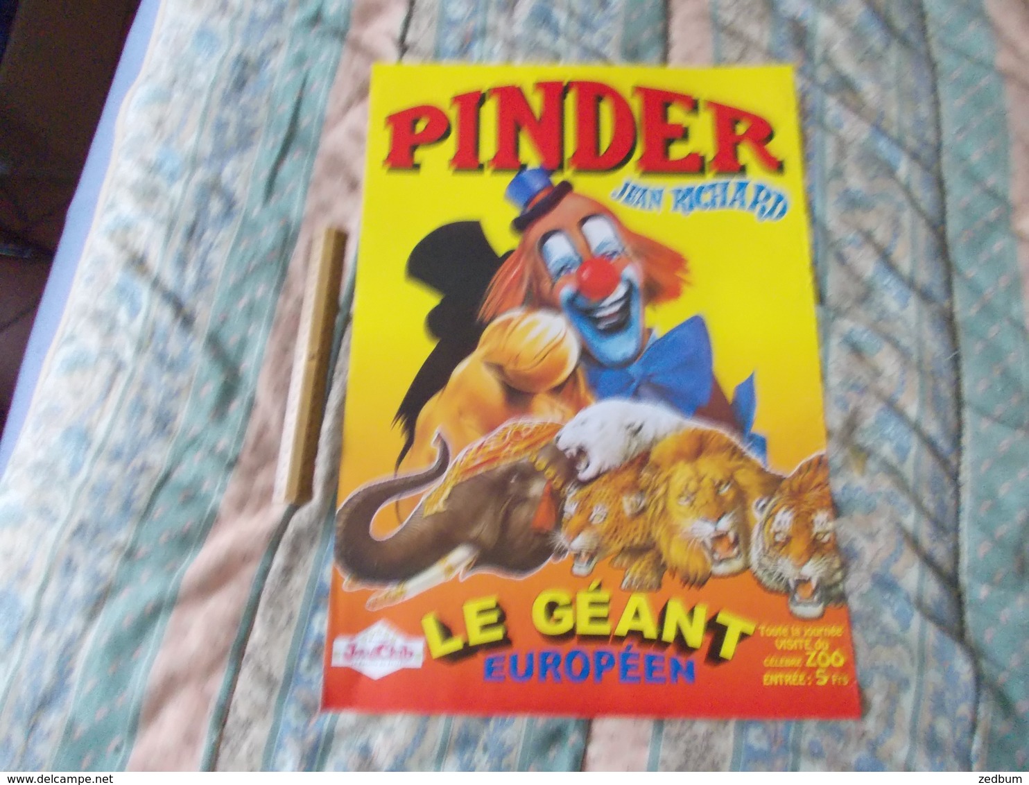 Affiche Cirque Pinder Jean Richard Le Géant Européen - Posters