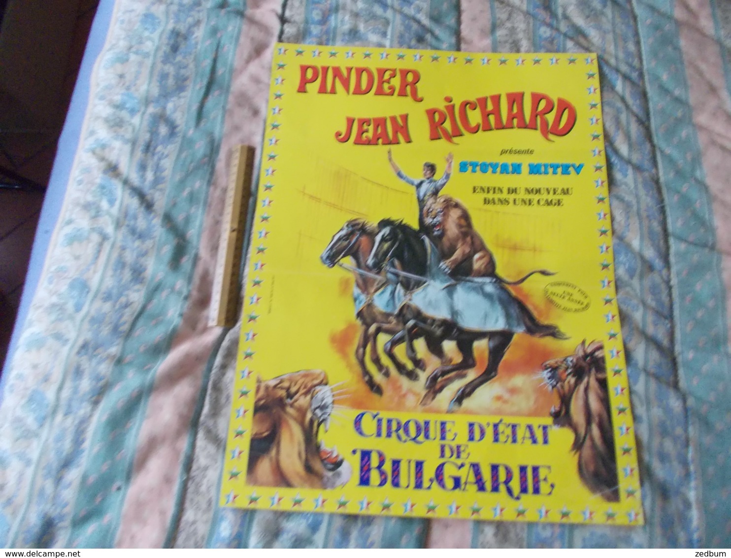 Affiche Cirque Pinder Jean Richard Présente Stoyan Mitev - Affiches