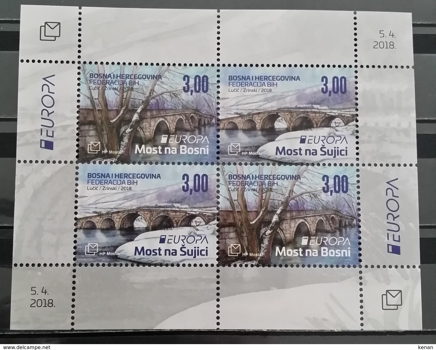 Bosnia And Hercegovina, HP Mostar, 2018, Mi: Block 40 (MNH) - 2018