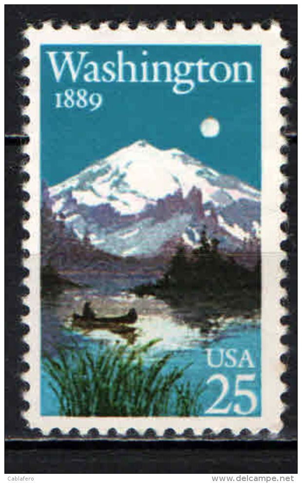 STATI UNITI - 1989 - MONTE RAINER E LAGO MIRROR - MNH - Ungebraucht