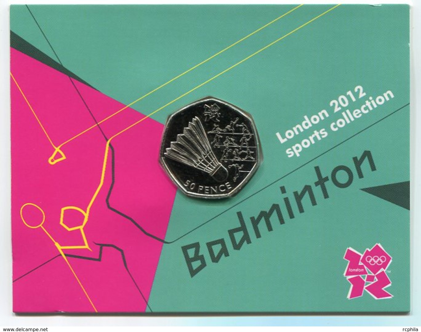 RC 8619 GB 50 PENCE LONDON 2012 SPORTS COLLECTIONS BADMINTON - 50 Pence