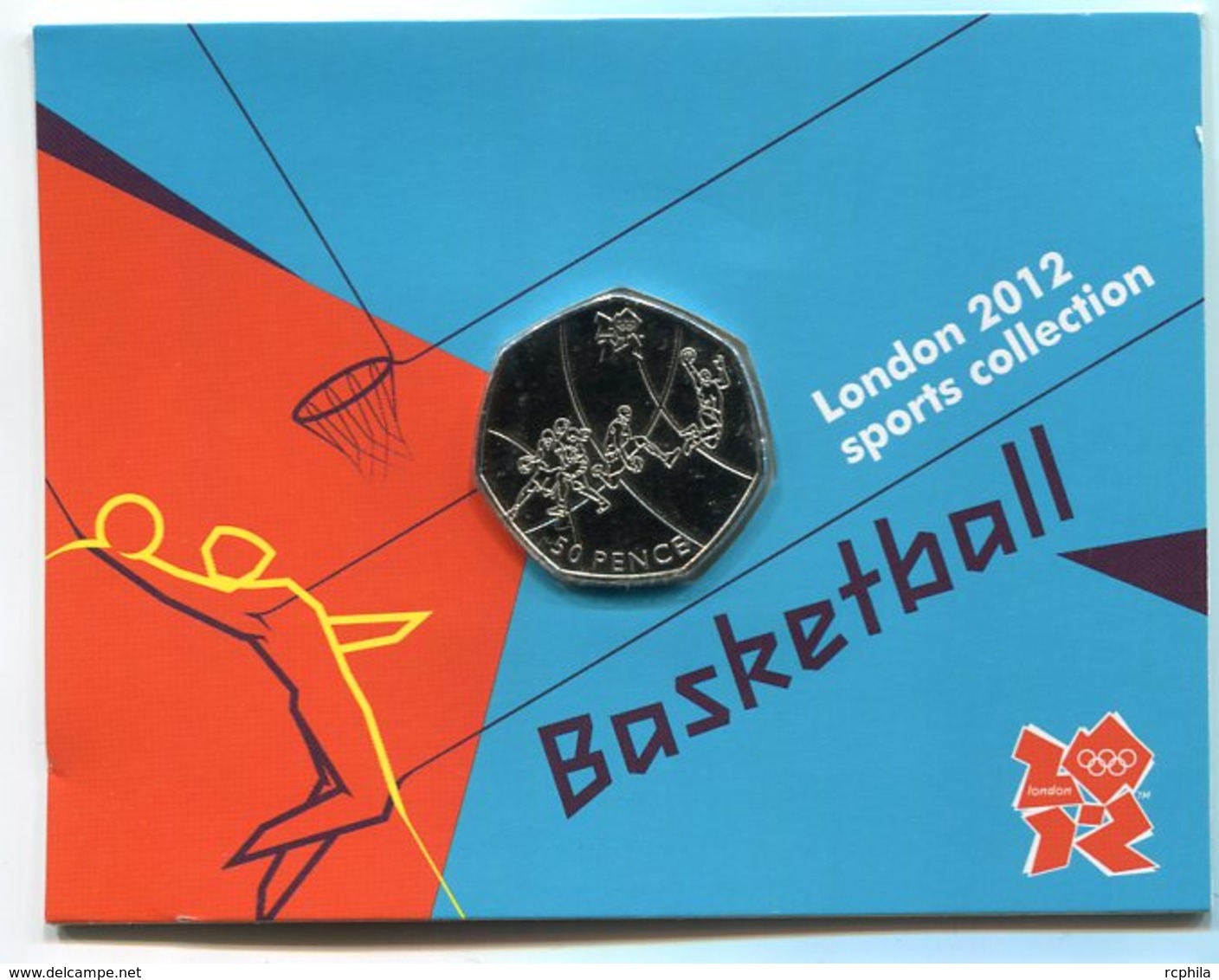 RC 8620 GB 50 PENCE LONDON 2012 SPORTS COLLECTIONS BASKETBALL - 50 Pence