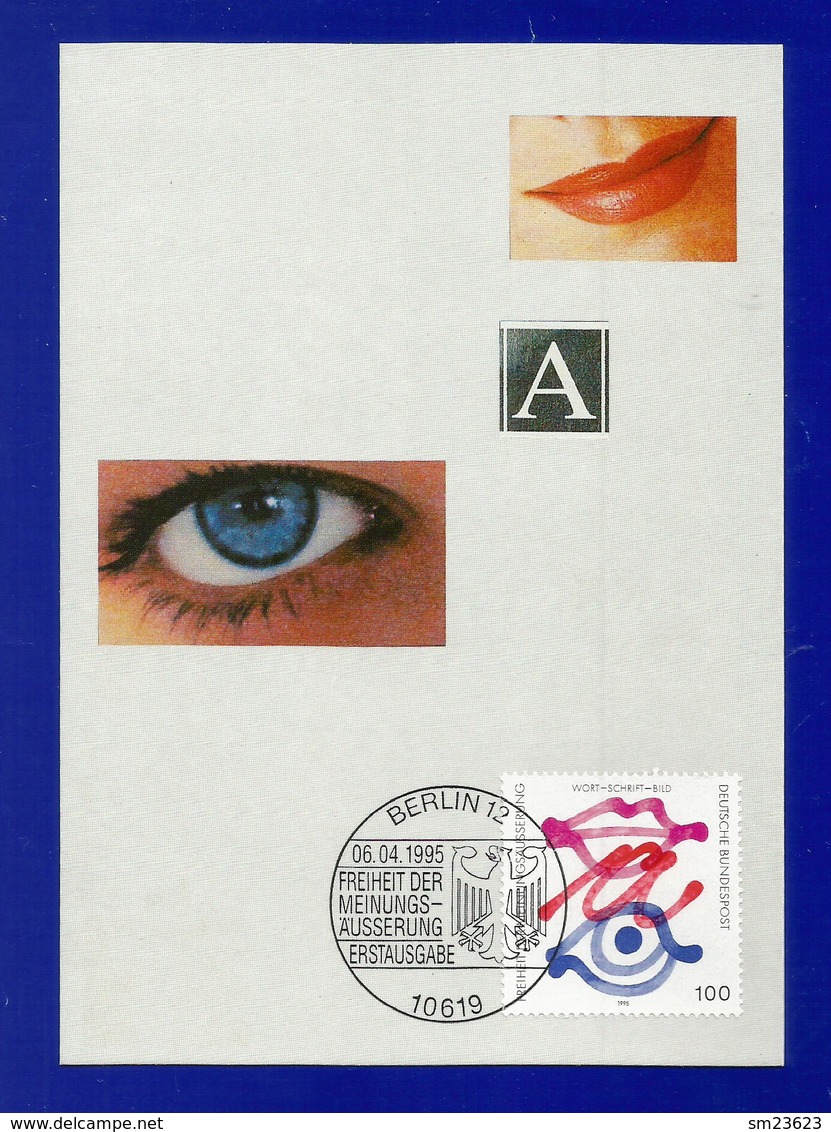 BRD 1995  Mi.Nr.1789 , EUROPA Grundgedanken Der Demokratie - Hagenbach Maximum Karte - Ersttagsstempel Berlin 06.04.1995 - 1995