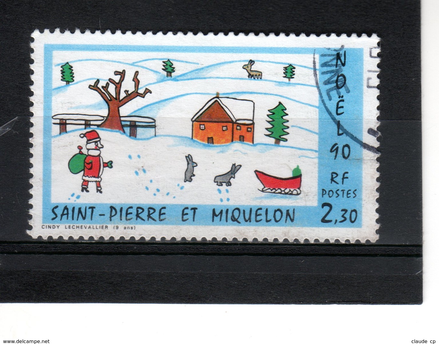 St Pierre & Miquelon--N° 533 -- Noel 1990 - Oblitérés