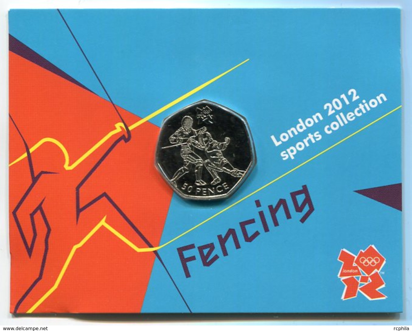 RC 8626 GB 50 PENCE LONDON 2012 SPORTS COLLECTIONS FENCING - 50 Pence