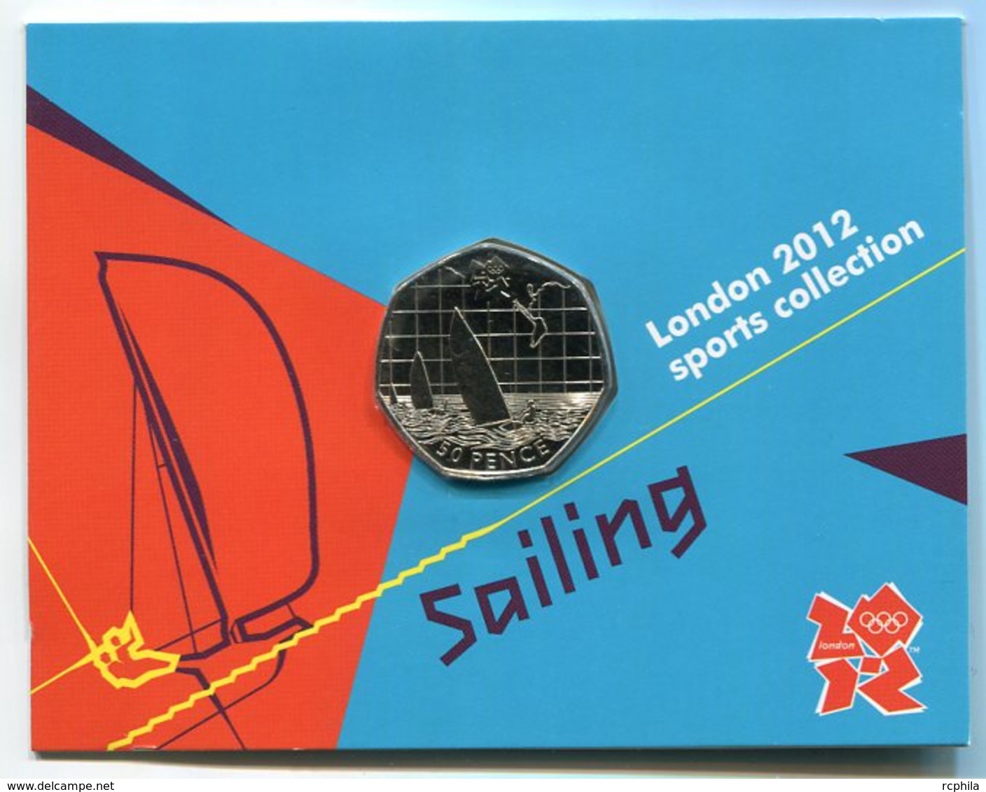 RC 8635 GB 50 PENCE LONDON 2012 SPORTS COLLECTIONS SAILING - 50 Pence