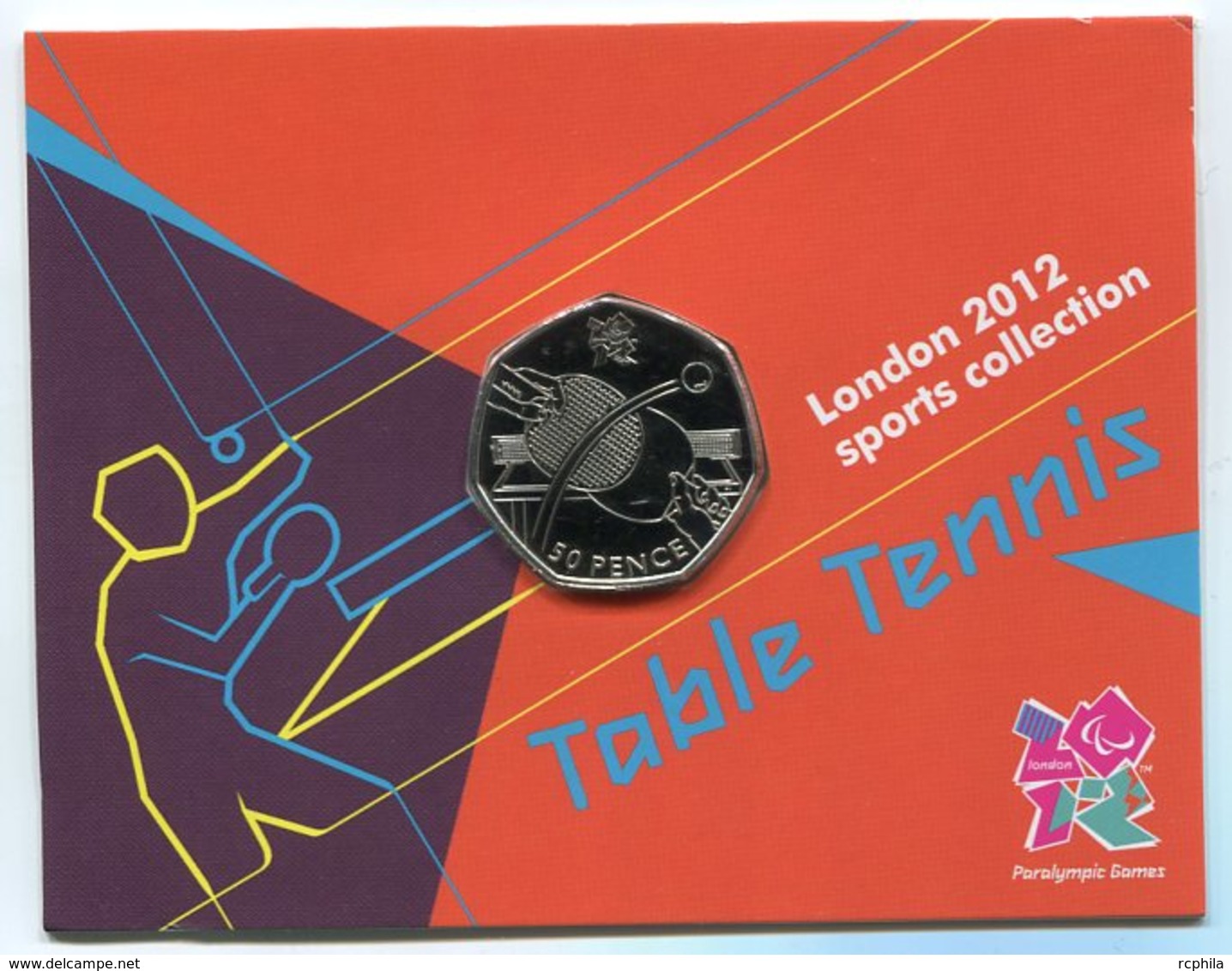 RC 8637 GB 50 PENCE LONDON 2012 SPORTS COLLECTIONS TABLE TENNIS - 50 Pence