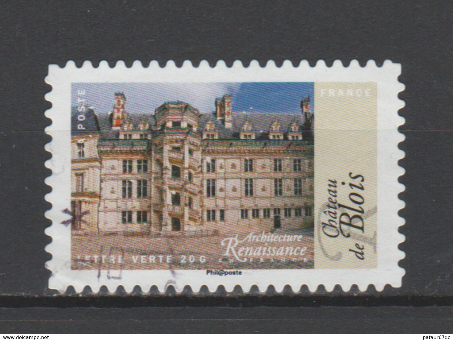 FRANCE / 2015 / Y&T N° AA 1119 : "Architecture Renaissance" (Blois) - Choisi - Cachet Rond - Autres & Non Classés