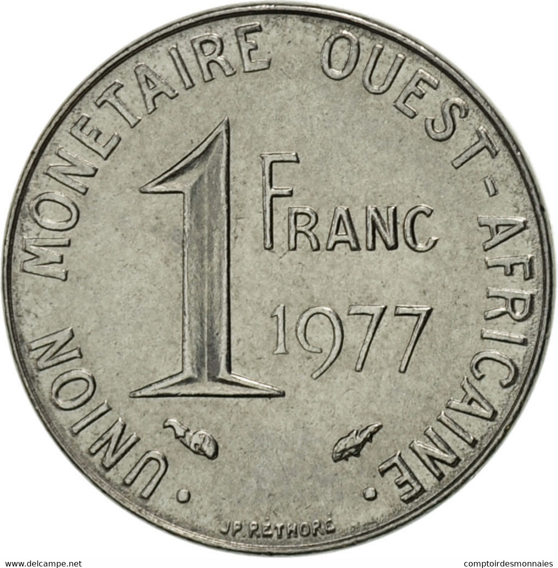 Monnaie, West African States, Franc, 1977, Paris, SUP, Steel, KM:8 - Autres – Afrique