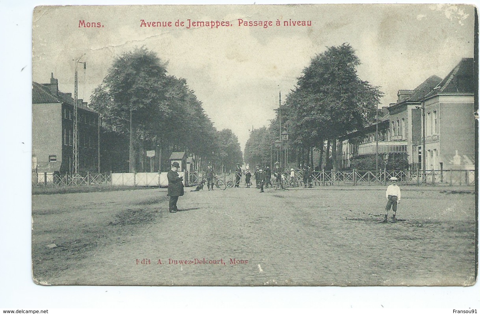 Mons Avenue De Jemappes Passage à Niveau ( Etat Voir Scans !! )) - Mons