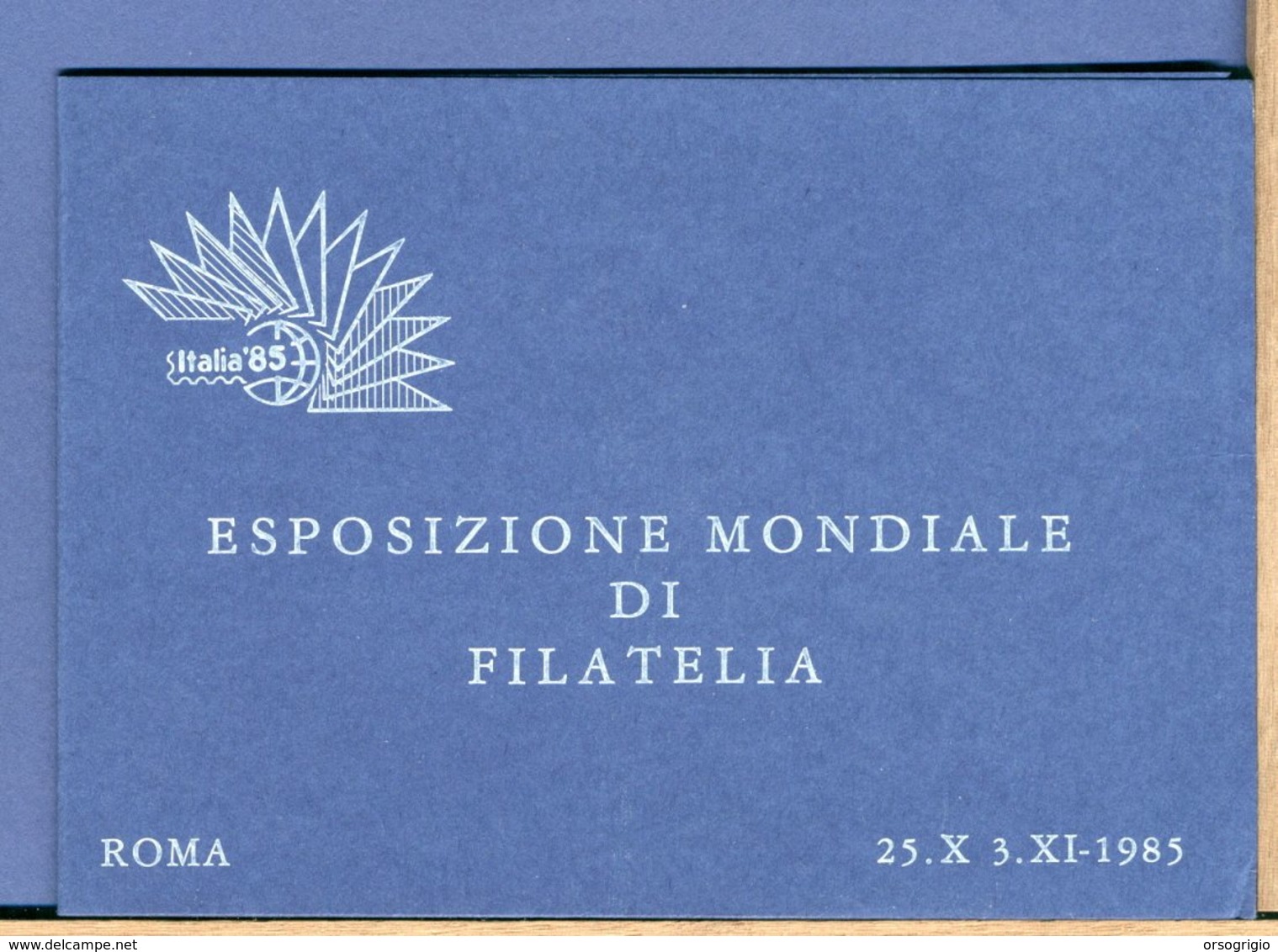 ITALIA - FDC - 1985 - BF ESPOSIZIONE MONDIALE FILATELIA ROMA 1985 - Blocchi & Foglietti