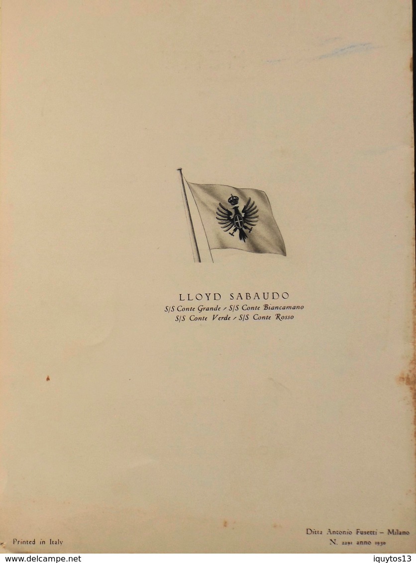 MENU De L'HOTEL PROVENCAL à JUAN-les-Pins Du 21 Août 1932 - Edité Par LLOYD SABAUDO - TBE - Menus