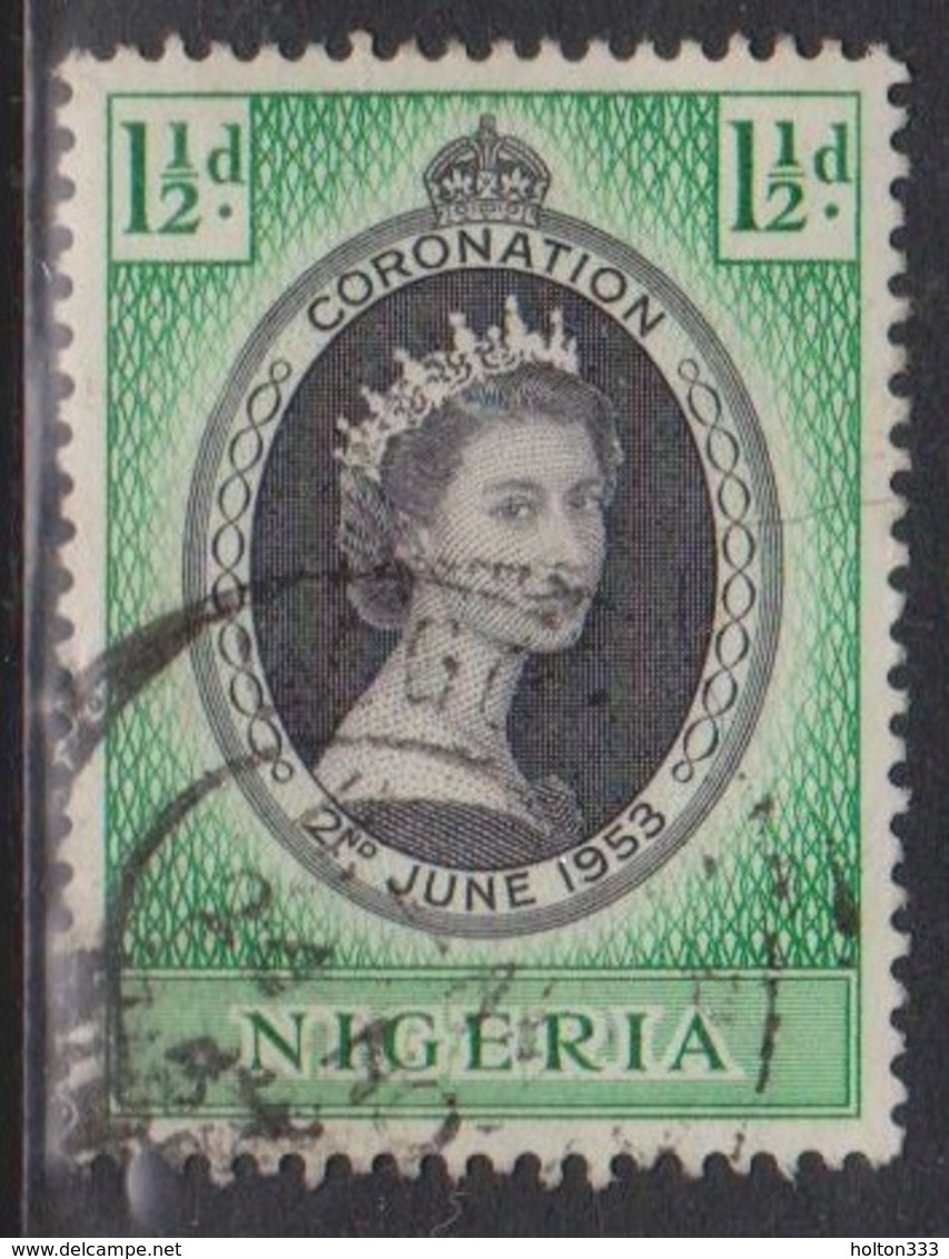 NIGERIA Scott # 79 Used - QEII Coronation - Nigeria (...-1960)