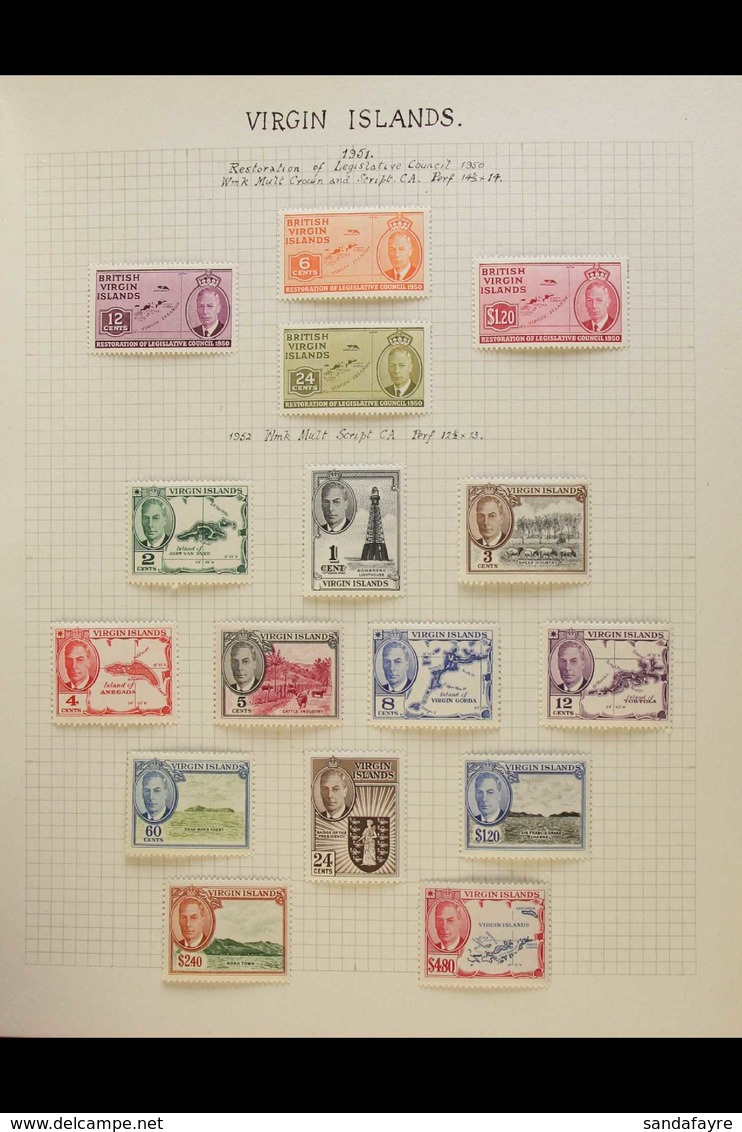 BRITISH COMMONWEALTH  Late 19th Century To 1950's Attractive Mint & Used Collection In Two Albums, Generally All Differe - Altri & Non Classificati