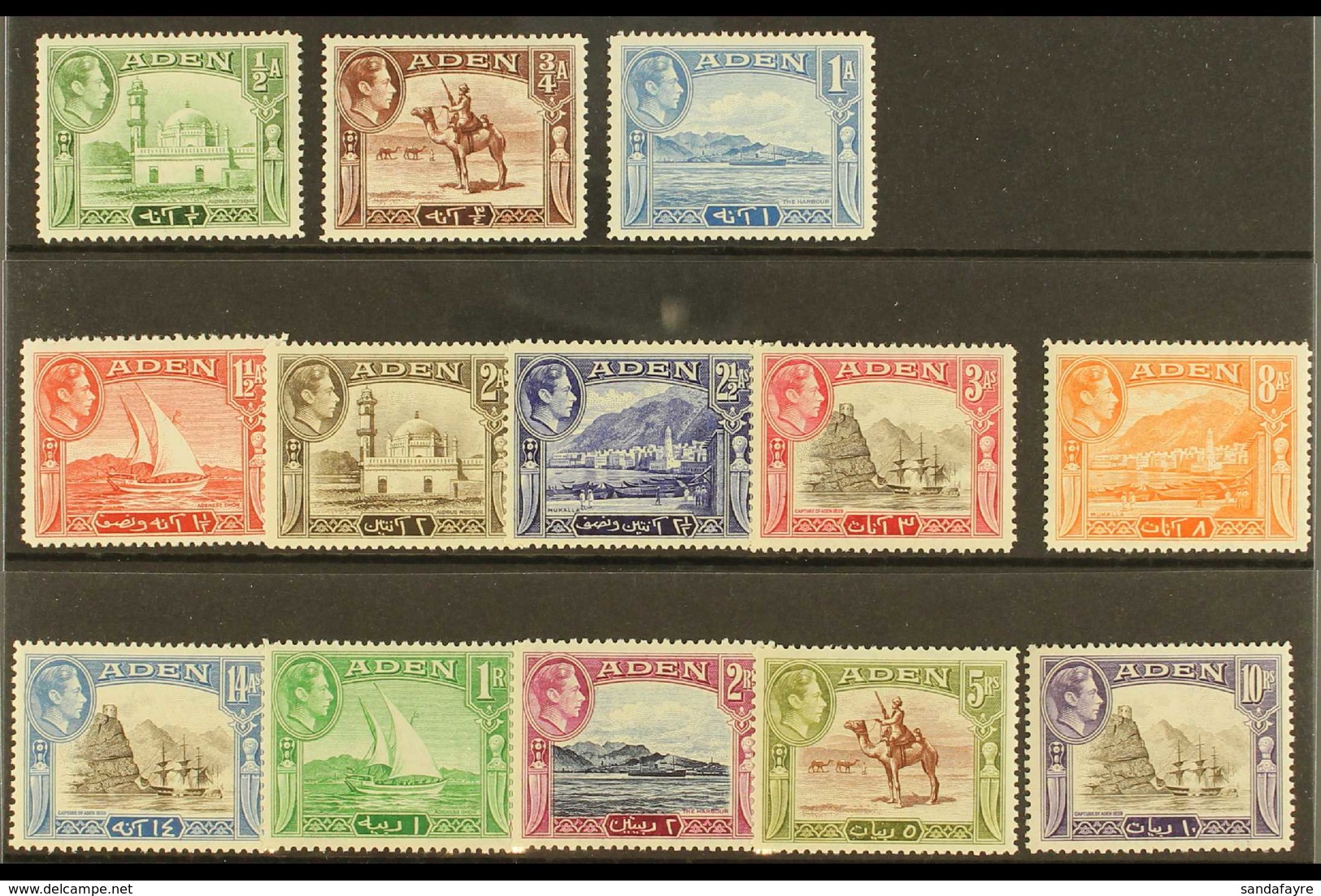 1939  Pictorial Definitive Complete Set, SG 16/27, Never Hinged Mint (13 Stamps) For More Images, Please Visit Http://ww - Aden (1854-1963)