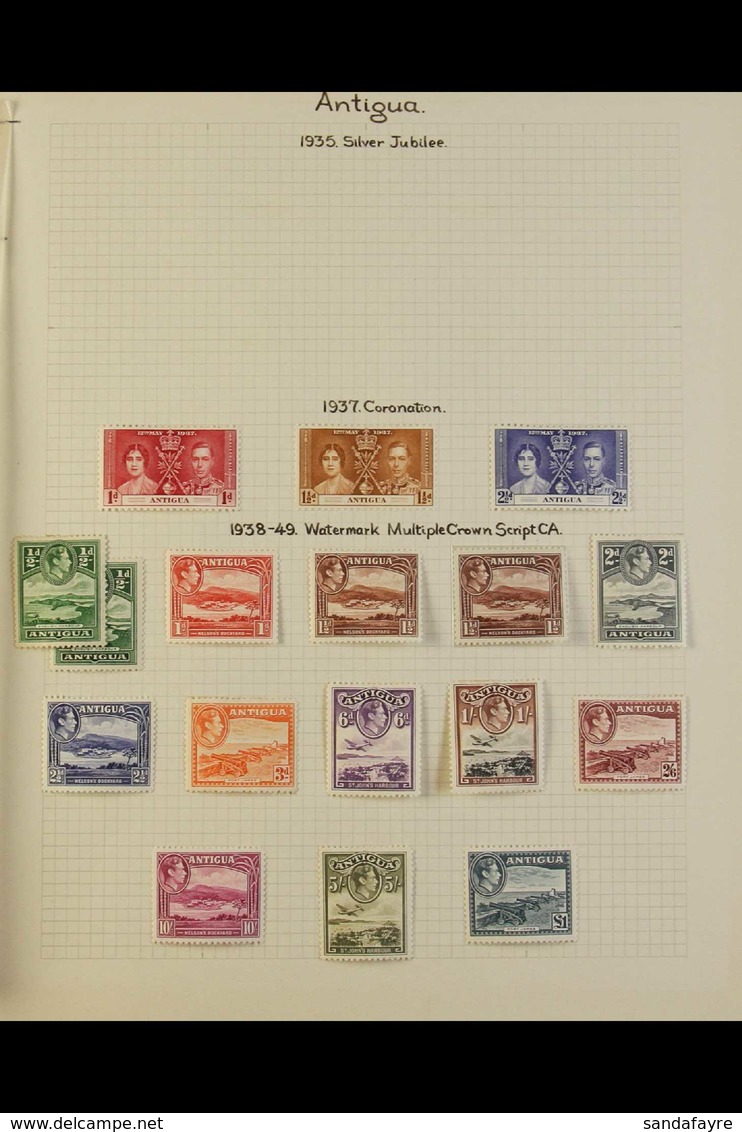 1937-51 VERY FINE MINT KGVI COLLECTION  Complete On Pages In 1970's Auction Folder, Plus 1938 ½d And 1½d Shades, Lightly - Sonstige & Ohne Zuordnung