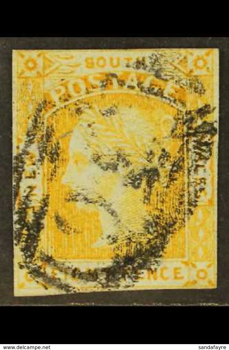 NEW SOUTH WALES  1853 8d Orange Yellow, SG 80, Four Close To Good Margins, Part "36" Cancel. For More Images, Please Vis - Sonstige & Ohne Zuordnung